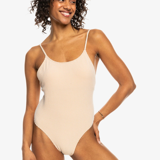 Roxy Γυναικείο ολόσωμο μαγιό Gingham - High Leg One-Piece Swimsuit